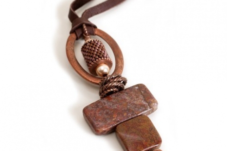 Stone Heart Pendant - Agua Nueva