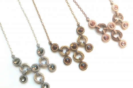 Black Diamond, Dark Topaz & Vintage Rose