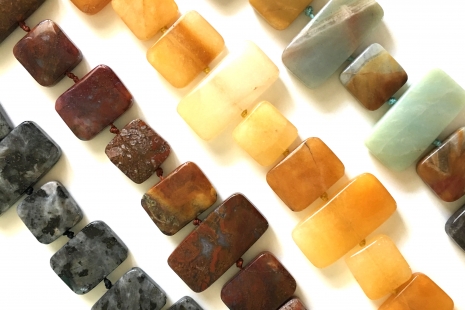 Larvakite, Agua Nueva, Yellow Jade, Black Gold Amazonite